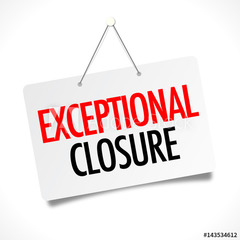 Exceptional closure