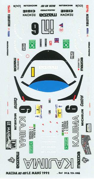 Decals set for Mazda MX-R01 #6