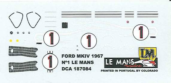 Ford MK IV n°1 Winner