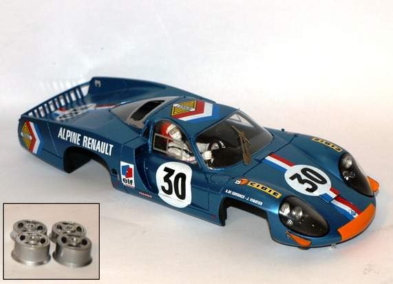 Complete set with inserts Alpine A220 #30 Le Mans 1968