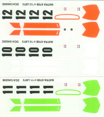 Decals set for Matra MS670B n°10,11 ou 12