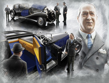 Ettore Bugatti mis en scène par Blacky