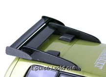 Rear spoiler on the top of the roof