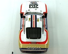 Porsche 961 n°23, vue du dessus