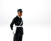 Lucien, policeman of the 50's - close-up