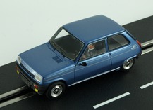 Vue du dessus Renault 5 Alpine bleue