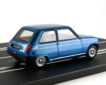 3/4 arrière droit Renault 5 Alpine bleue