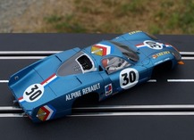3/4 left rear Alpine A220 #30 Le Mans 1968