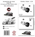 Set of wheels Audi R8 (slick tires)