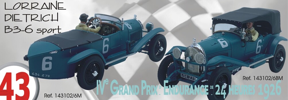 Lorraine Dietrich n°6 1926 1/43ème