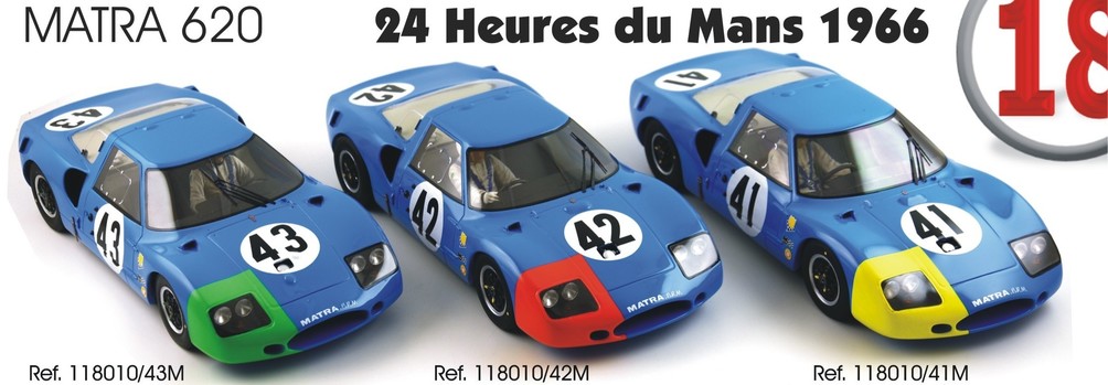 Matra 620 - 24 Heures du Mans 1966 - Echelle 1/18