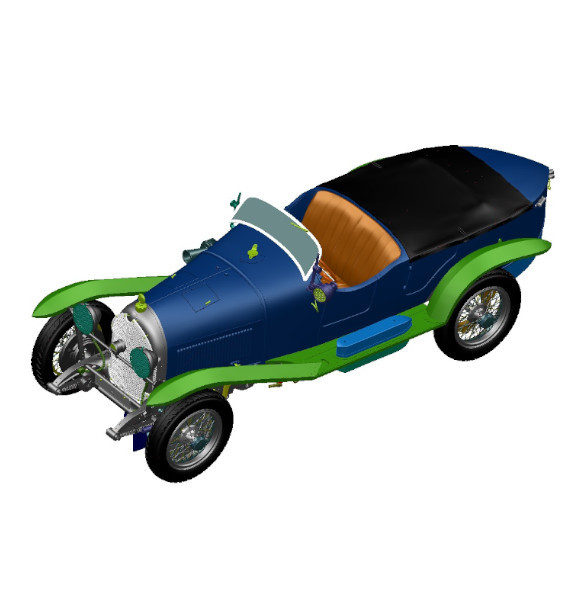 Lorraine Dietrich n°6  (Winner) Le Mans 1926