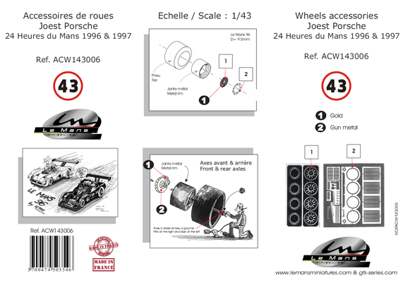 Wheels set for Joest Porsche WSC