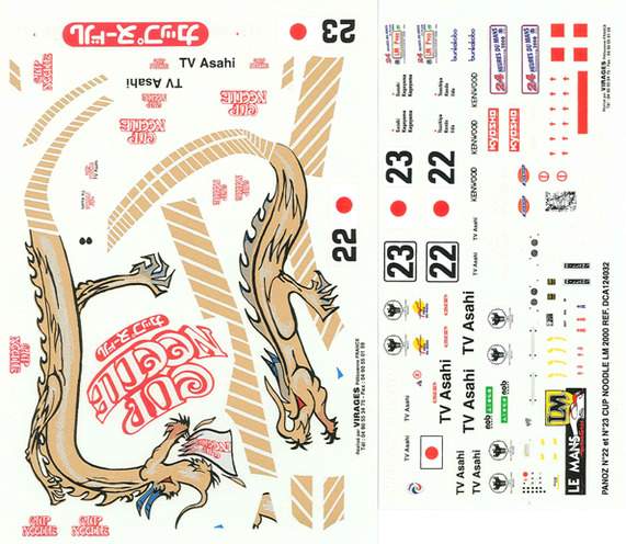 Decals set for Panoz Ford LMP n°22 or 23