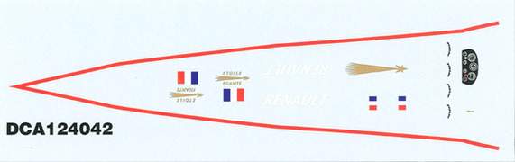 Decals set for Renault Etoile Filante