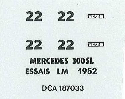Mercedes 300 SL - Test Le Mans 1952
