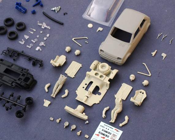 Parts included in the kit box