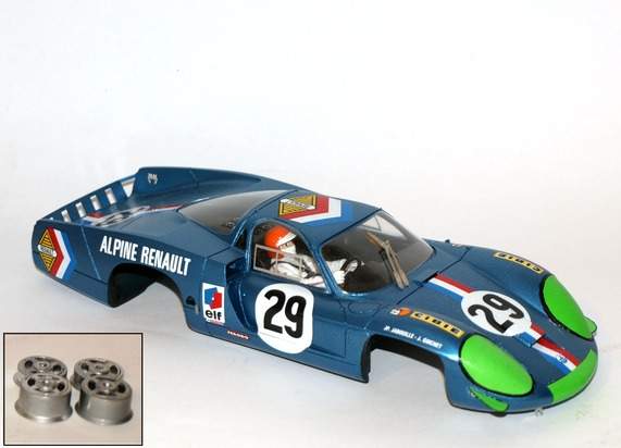 Complete set with inserts Alpine A220 # 29 Le Mans 1968