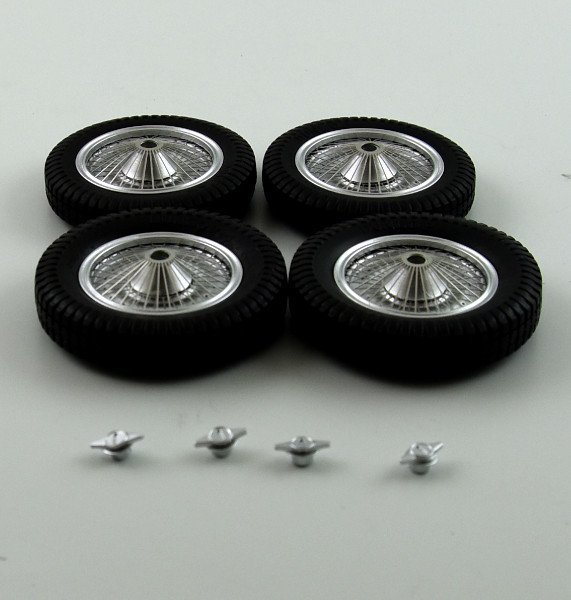 Jeu de 4 roues assemblées Bugatti T59