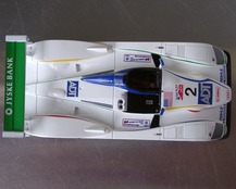 Top view Built kit Audi R8 n°2 LeMans 2005