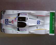 Vue du dessus Audi R8 n°3 LM 2005