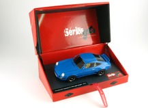 Boîte de présentation Porsche Carrera RS bleue