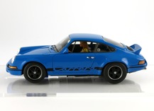 Left profile Porsche Carrera RS blue