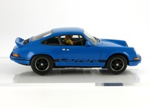 Profil droit Porsche Carrera RS bleue