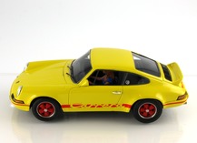 Global view of the left Porsche Carrera RS yellow