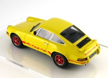 3/4 left reat Porsche Carrera RS yellow