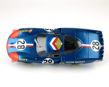 Alpine Renault A220 n°28, vue du dessus