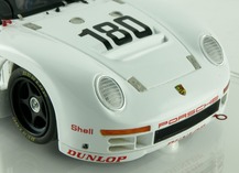 Porsche 961 details of the front bonnet