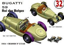 Bugatti T59 King of Belgians - version Rétromobile 2020