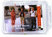 Jeu de 3 figurines, emballage