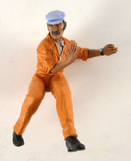 Set of 6 figurines - LeMans team 1970's