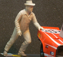 Set of 6 figurines - LeMans team 1970's