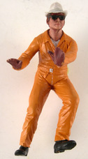 Set of 6 figurines - LeMans team 1970's