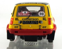 Renault 5 Alpine Gr2 n°12 - vue arrière