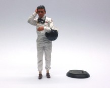 Jim Clark, standing near the basis