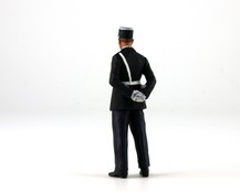 Lucien, policeman of the 50's - back view