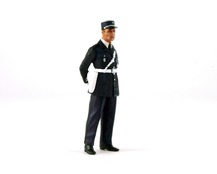 Lucien, policeman of the 50's - 3/4 front