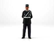 Lucien, policeman of the 50's - front view