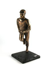 Le Mans start style bronze trophy