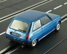 3/4 right rear Renault 5 Alpine blue