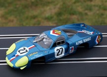 Body shell on track Alpine A220 #27 Le Mans 1968
