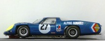 Left profile Alpine A220 #27 Le Mans 1968