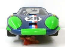 Front view of a complete Alpine A220 #29 Le Mans 1968