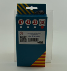 Set of 4 wheels Bugatti T59 - Scale 1:18
