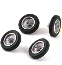 Set of 4 spoked wheels  Bugatti 57G & C & 59 (rear only)