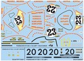 Decals set for Porsche 917/20 n°23 or 20